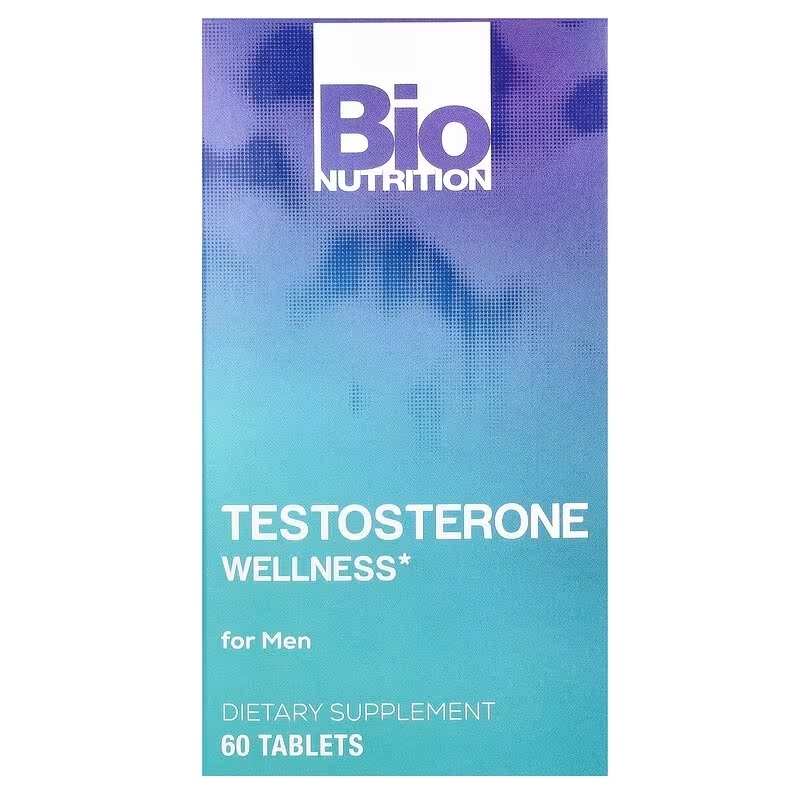 เทสโทสเตอโรน Testosterone Wellness For Men, 60 Tablets, Bio Nutrition