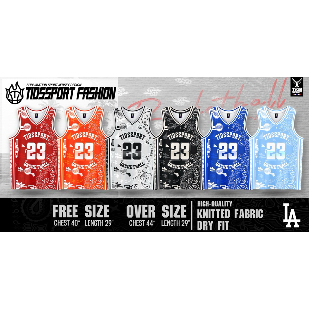 เสื้อกล้ามบาส LA เบอร์ 23🏀 ✨️ เนื้อผ้า ดาวกระจาย แบรนด์แท้💯 ใส่ได้ทั้งชายและหญิง