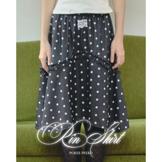 POKEE RIN SKIRT (DOT!) กระโปรงลายจุดดอกไม้