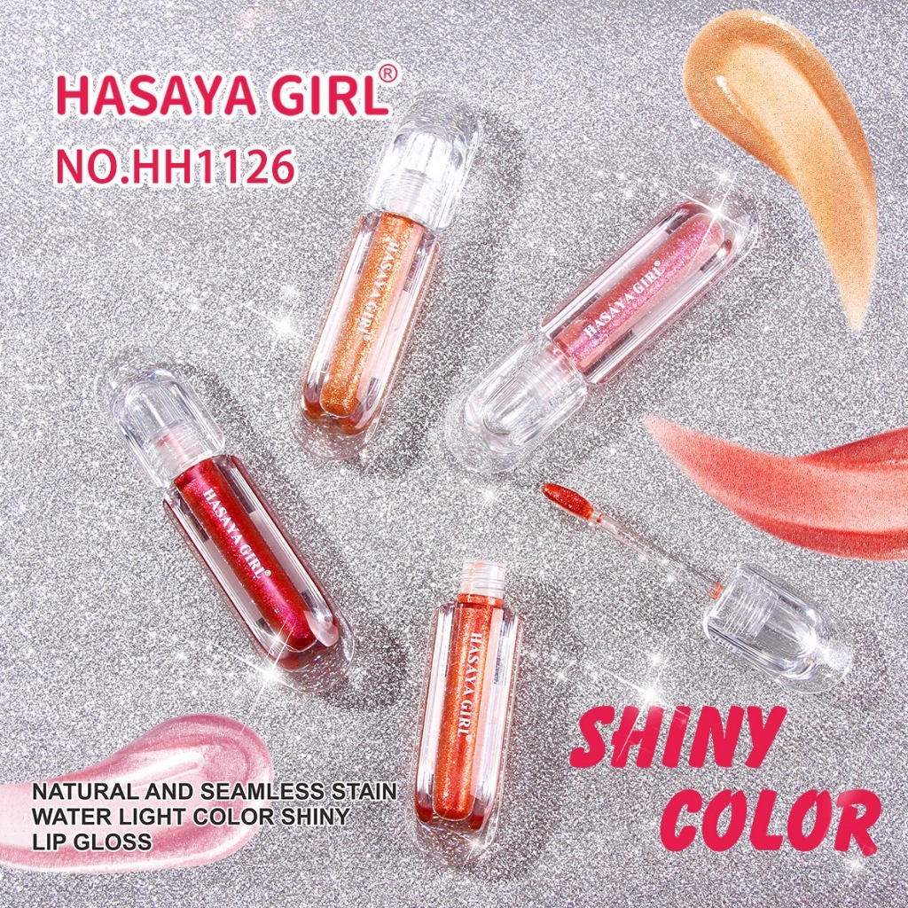 Hasaya Girl Glitter Shiny Color LipGloss ลิปกลอสเจล ผสมกลิตเตอร์ ริมฝีปากฉ่ำโกลว์ no.HH1126