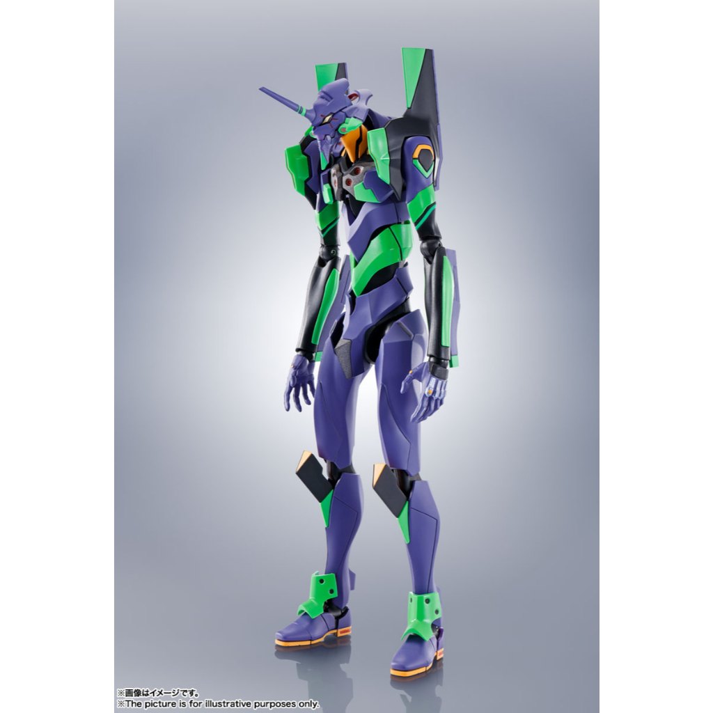 Bandai(บันได) TAMASHII THE ROBOT SPIRITS <SIDE EVA> EVANGELION TEST TYPE-01 + SPEAR OF CASSIUS RENEWAL COLOR EDITION