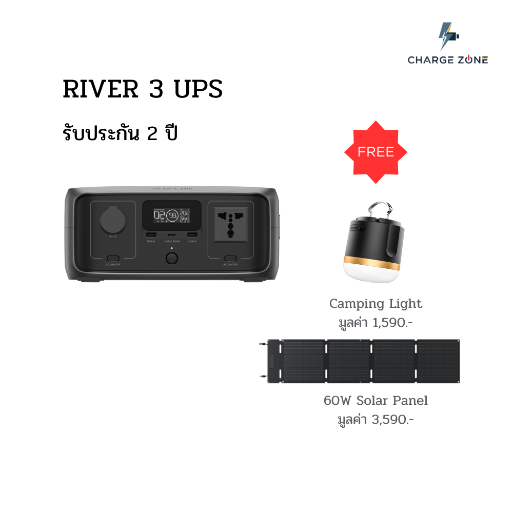 EcoFlow RIVER 3 Portable Power Station