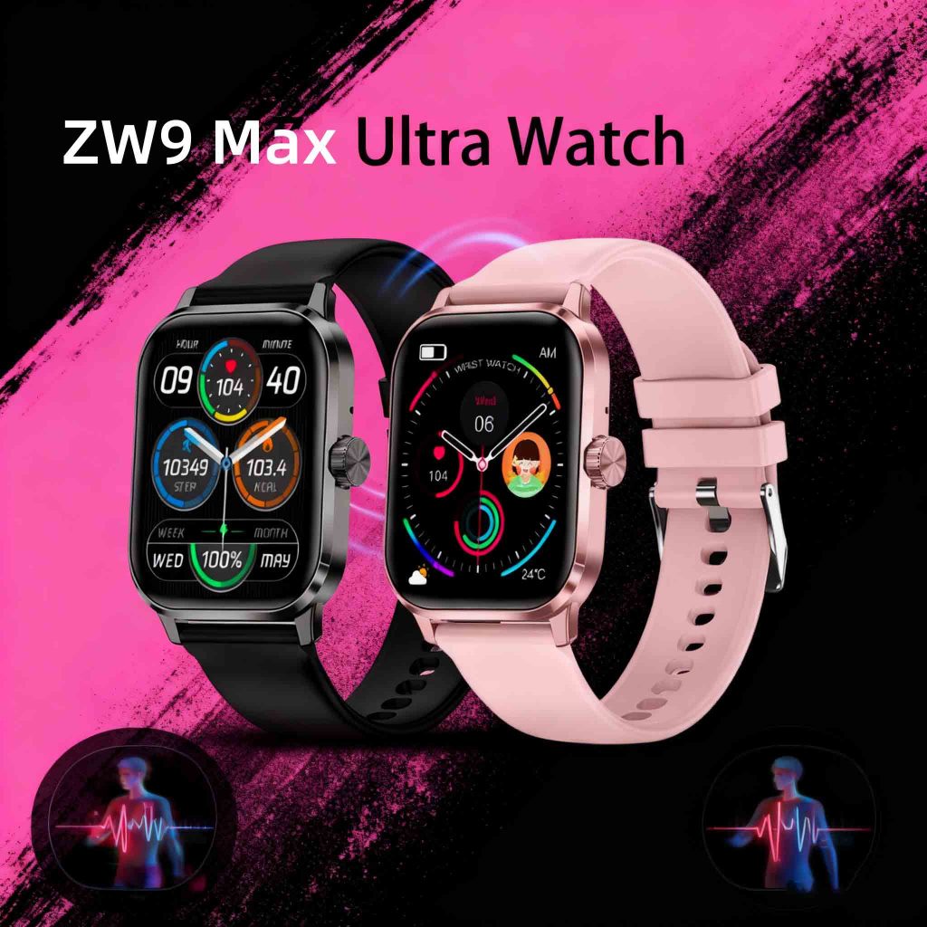 ดู Watch Smartwatch สมาร์ทวอทช์ ZW9 Max Unisex บลูทูธโทร กันน้ำ อัตราการเต้นของหัวใจ ความดันโลหิต โห