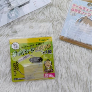Hapila!! กันหลุดไข่ปลา 1แพค 10 ชิ้น ปลอกซิลิโคน ตัวล็อคโซ่ไข่ปลา Ballchainkeeper ไอเทม เซฟพวงกุญแจ