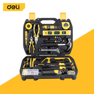 Deli ชุดเครื่องมือช่าง เครื่องมืออุปกรณ์ช่าง 112ชิ้น เช็ทเคร…