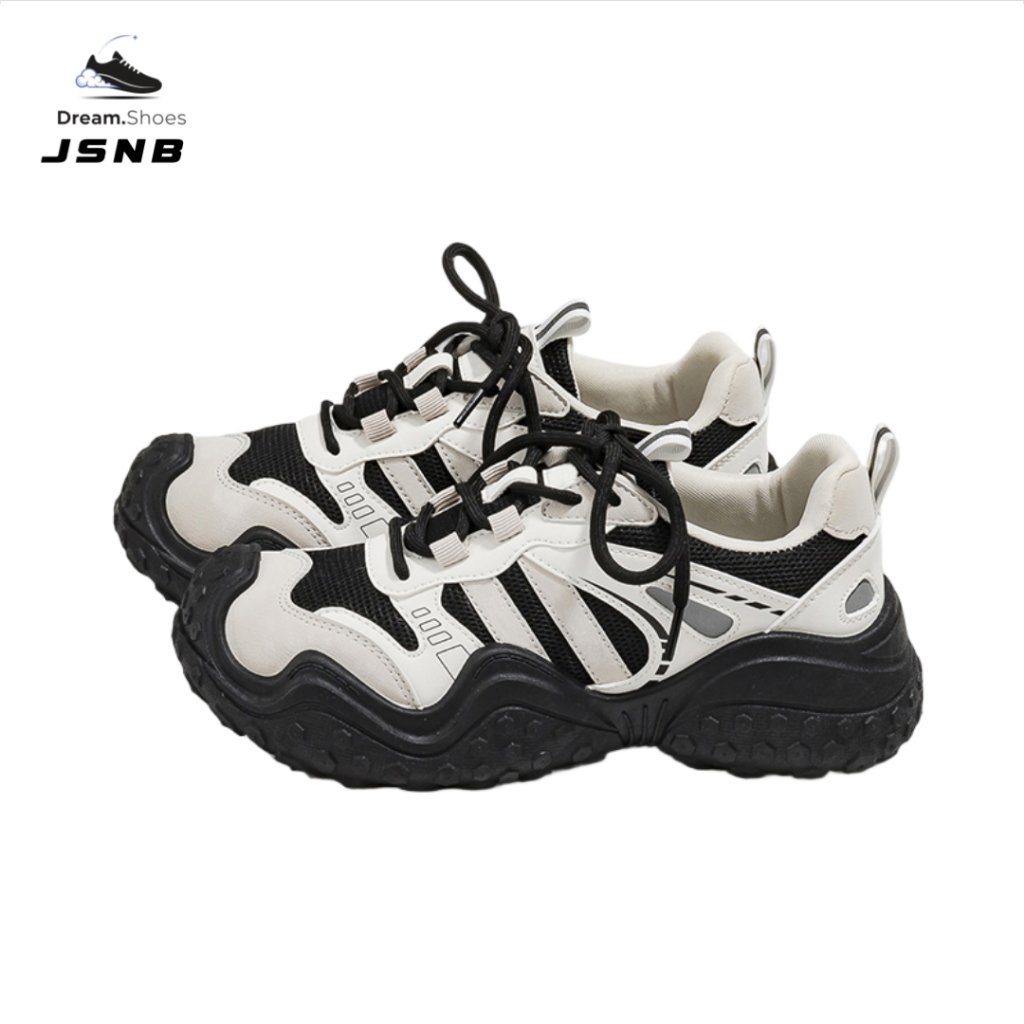 ส่งฟรี รองเท้าผ้าใบแฟชั่น Unisex ไซส์ใหญ่ 36-44 สายสตรีท Chunky พร้อมส่ง รองเท้าทรงสปอร์ต ส้นหนา กันลื่น [LN5201]