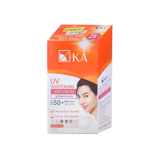 [1 กล่อง]เคเอ ยูวี ไวท์เทนนิ่ง ซอฟท์ครีม spf 50+ แบบซอง ขนาด 7กรัม (กล่อง 6 ซอง)
