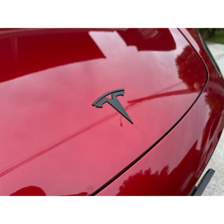 มีของเลยในไทย Tesla Badge Black Series โลโก้แท้สีดำเทสล่า หน…