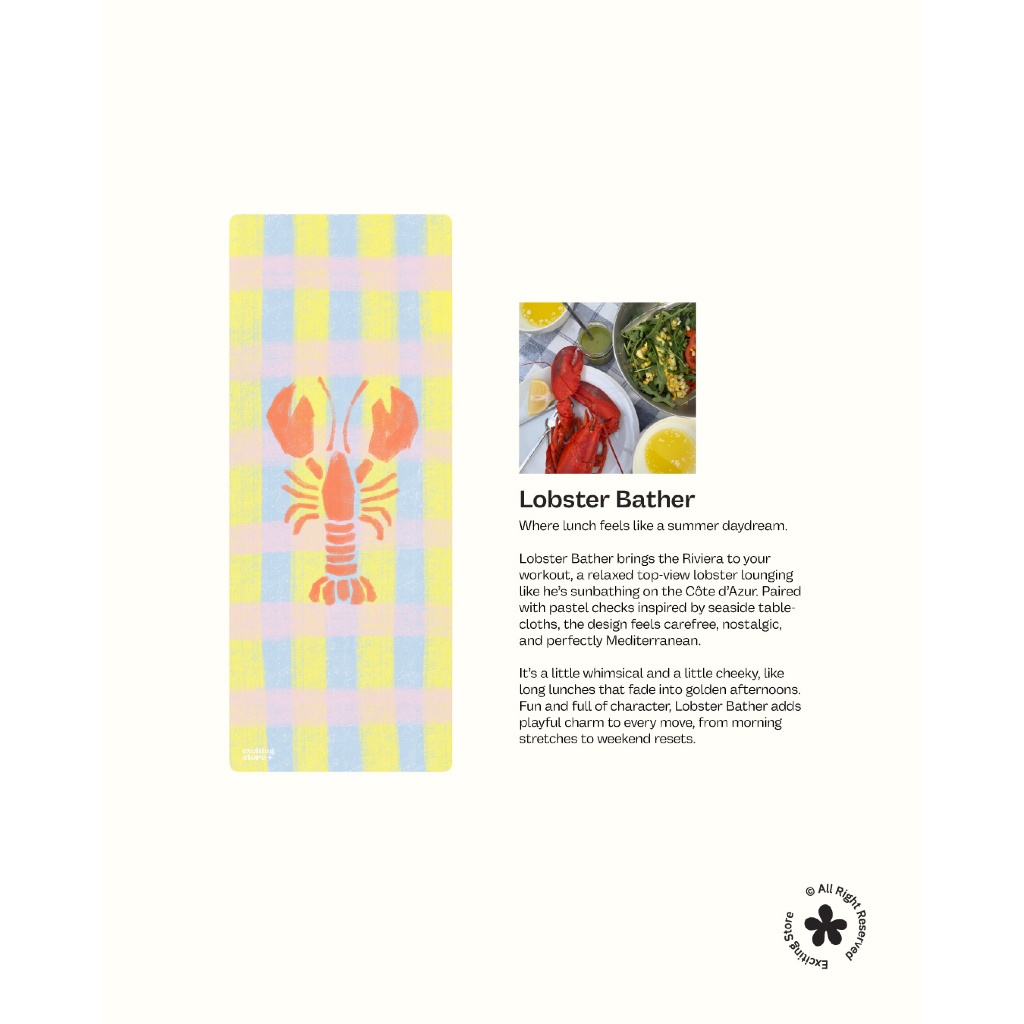 Lobster Bather Mat | เสื่อโยคะ เสื่อออกกำลังกาย ราคา ถูกที่สุด ดีลบีเคเค แกลเลอรีภาพที่ 7
