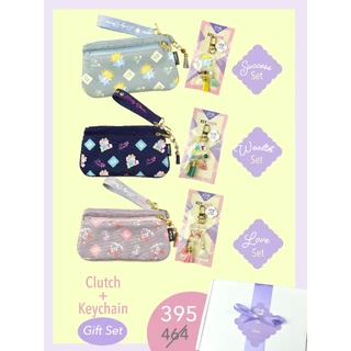 ชุดของขวัญสายมู ของขวัญวันเกิด gift set สกรีนชื่อฟรี กระเป๋าสตางค์และพวงกุญแจหินมงคล เสริมโชคการเงิน ความสำเร็จ ความรัก