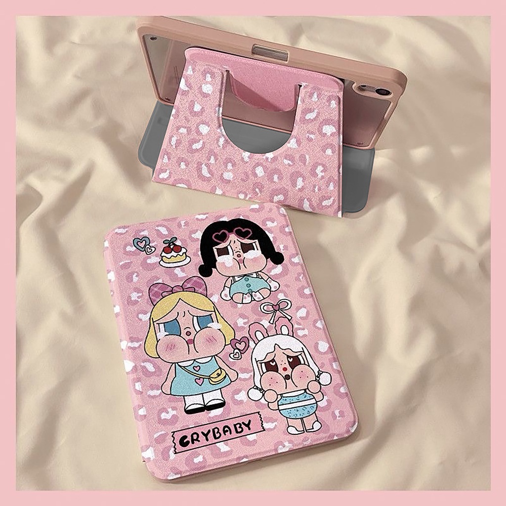 ✨ส่ง24ชม✨เคส iPad Gen11 Air7 Air6 Air8 ที่ใส่ปากกา Cry babyเคสiPadหมุน 360°Gen10 Pro11/13 2025 Gen12