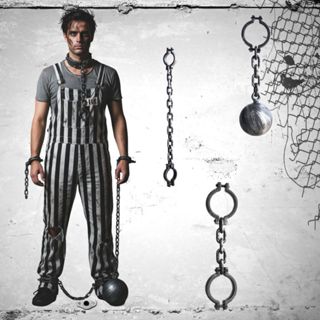 ⛓️พร้อมส่งด่วน⛓️ โซ่นักโทษฮาโลวีนจำลอง พร็อพคอสเพลย์/ตกแต่ง …