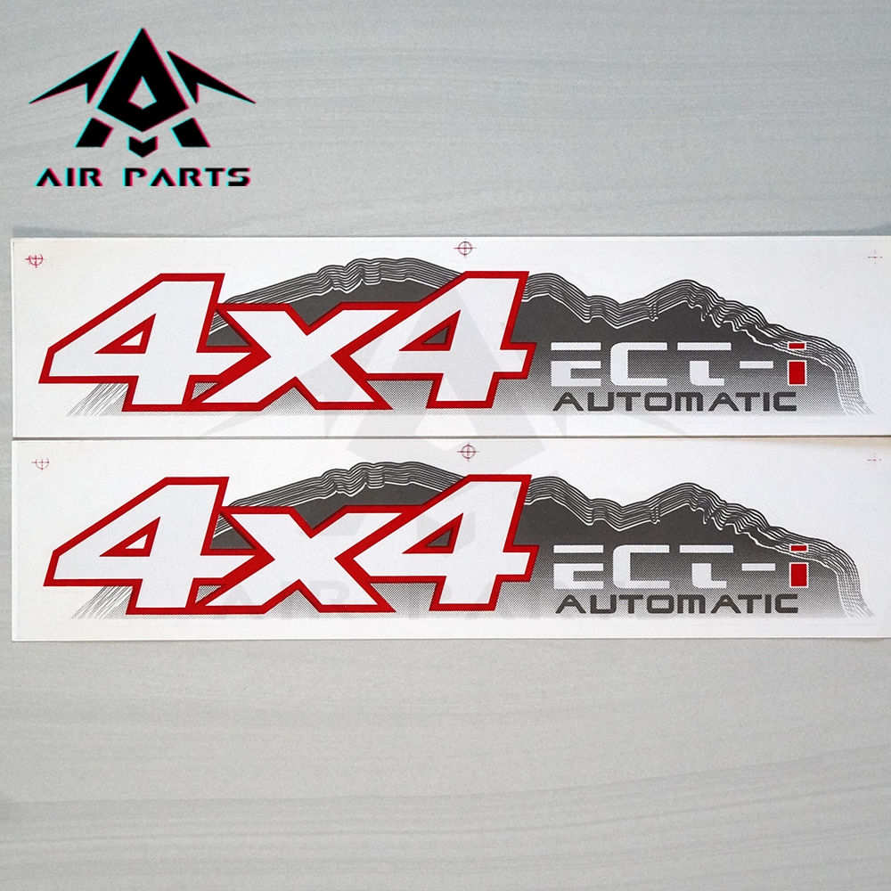 สติ๊กเกอร์ 4x4 ECT-I - TOYOTA VIGO รุ่น1 (เกียร์ออโต้) (ขนาด 37 x 7.5 cm.) (วีโก้)