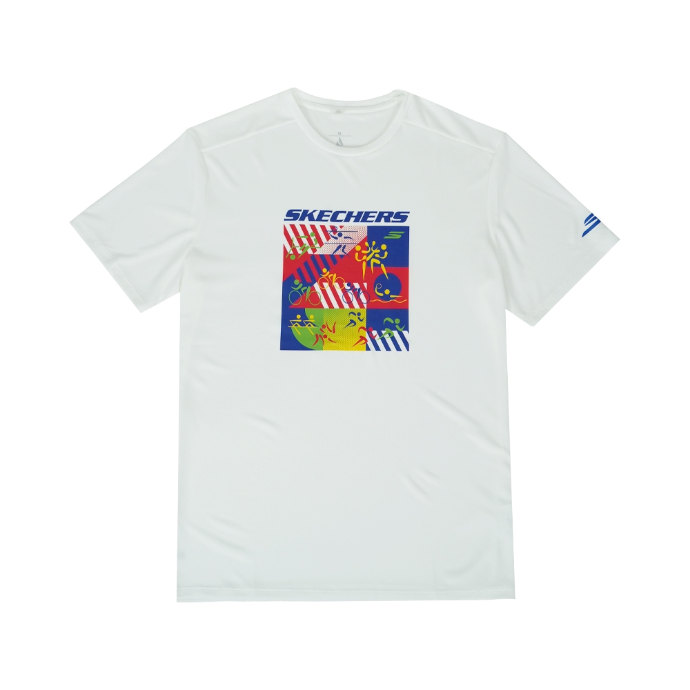 Skechers สเก็ตเชอร์ส เสื้อยืดแขนสั้นยูนิเซ็กส์ Unisex Sea Games Short Sleeve Tee - SP425U562-0019