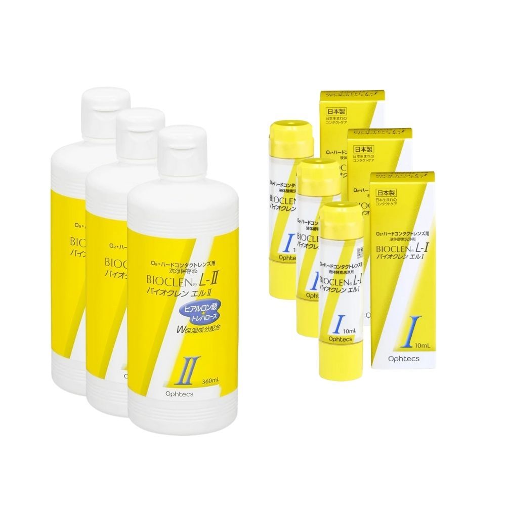 Bioclen L-1 10ml / L-2 360ml น้ำยาดูแลคอนแทคเลนส์จากญี่ปุ่น