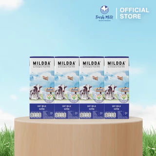 [36 กล่อง/ลัง] Mildda มายด์ด้า นมUHT รสจืด 180 มล. แคลเซียมสูง นมโคแท้100% นมเชียงใหม่ นมเด็ก นมจืด