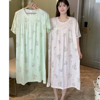 ชุดนอน ชุดนอนกระโปรง ไซส์ใหญ่ 6XL อก 52 นิ้ว