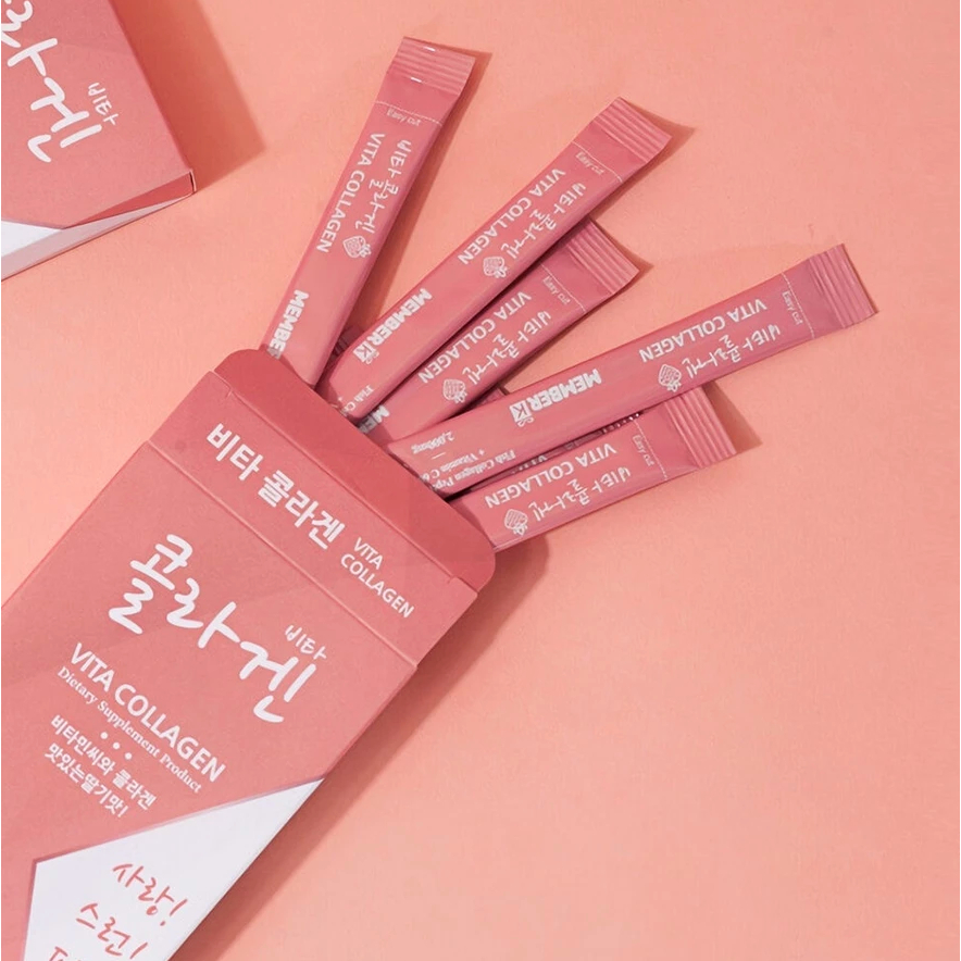 MEMBERK Vita Collagen เมมเบอร์เค กล่องละ 10 ซองคอลลาเจนผงแท้