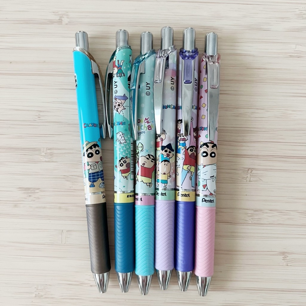 ปากกา #pentel #energel #shinchan หมึกเจลน้ำเงิน 0.5