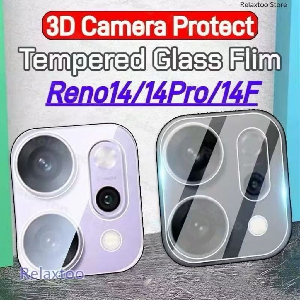 [ส่งจากไทย]ฟิล์มกระจกกันรอย เลนส์กล้อง เต็มเลนส์ Oppo Reno14 Pro 14F ฟิล์มเลนส์กล้อง Reno14F Reno14P