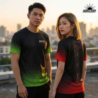Horizon WAKE YOUR DREAM เสื้อกีฬา เสื้อวิ่ง แขนสั้น แขนกุด Sport T-shirt and Sleeveless