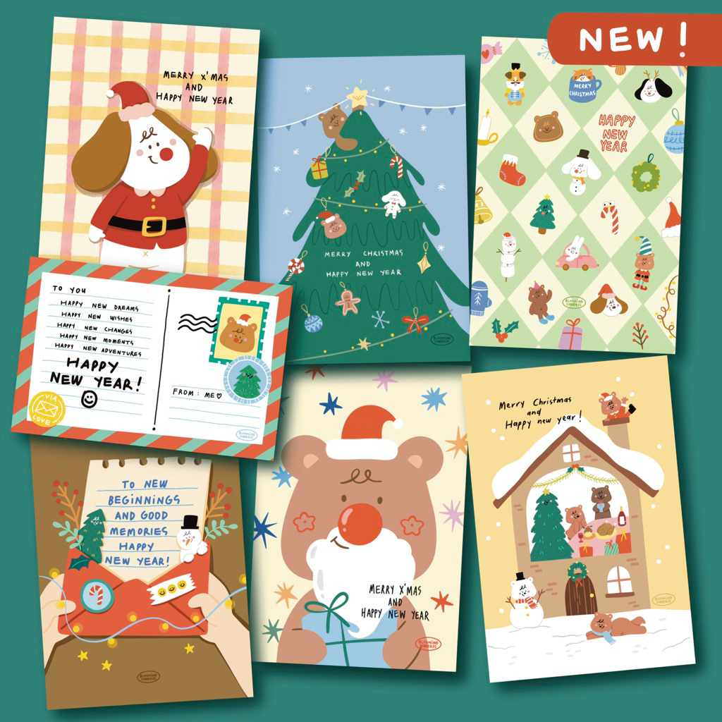 BMCK - การ์ดคริสมาสต์ปีใหม่ (มีซอง) Christmas /Happy new year