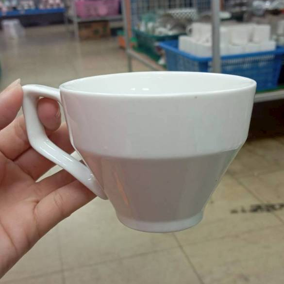 แก้วกาแฟ แก้วสวยๆ แก้วดื่มนม แก้วนม แก้วมัคเซรามิค ถ้วยกาแฟสีขาวเงา กาแฟราคาถูก