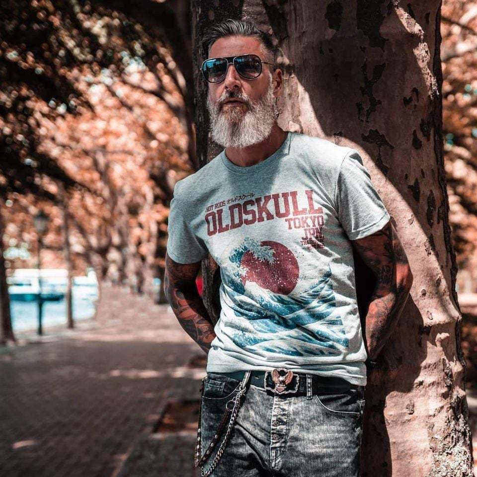 เสื้อยืด OLDSKULL EXPRESS OS NO.37( Great wave )