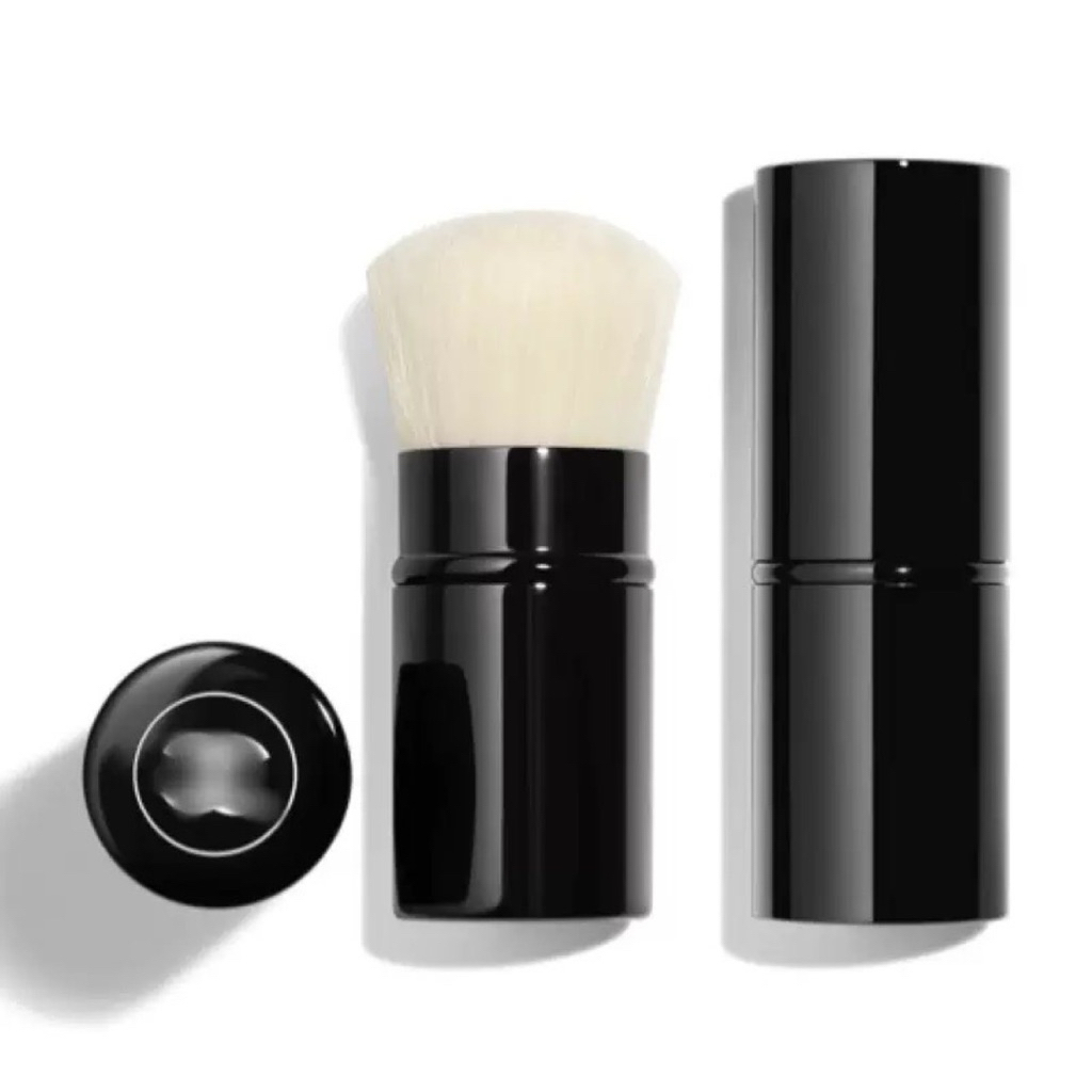 🌸Kabuki Brush 🌸แปรงปัดแป้ง ปัดแก้ม พกพา มีปลอกฝาปิดใช้งานง่าย ขนแปรงนุ่มไม่บาดหน้า คาบูกิ แปรงแต่งหน้า เก็บได้ พกพาสะดวก