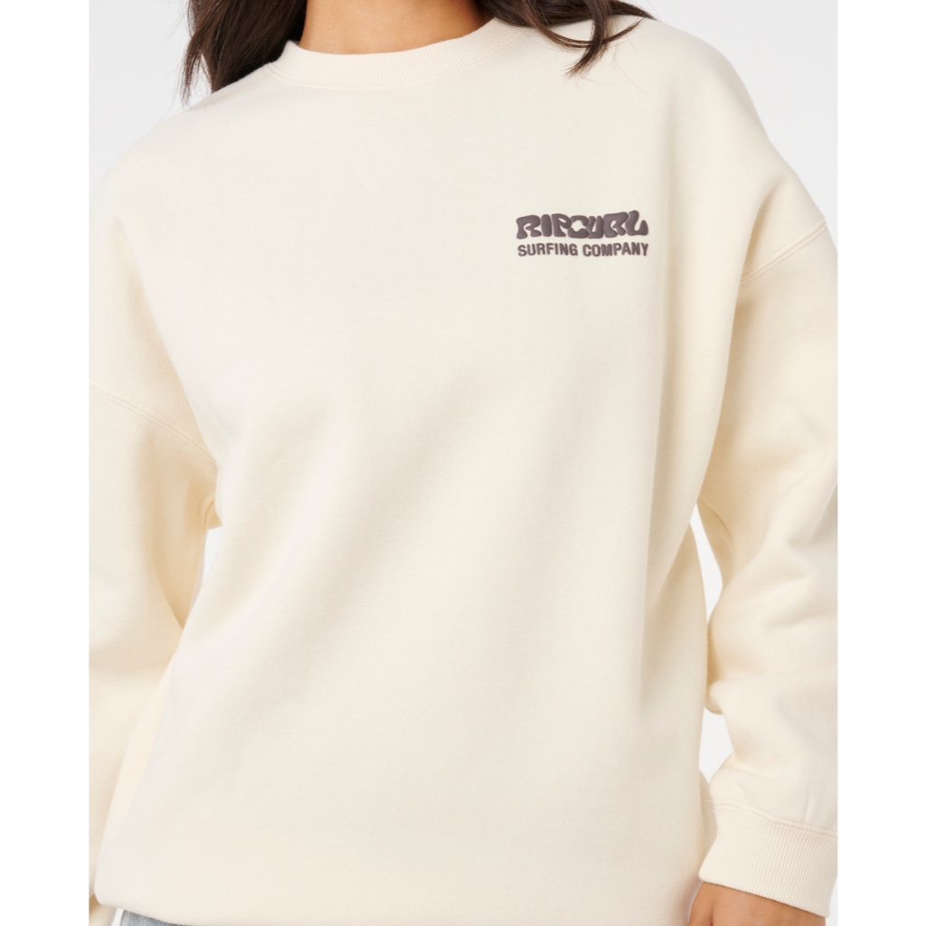 RIPCURL  เสื้อกันหนาวผู้หญิง 0AMWFL SURF PUFF INSPIRED CREW 2025-S2 ราคา ถูกที่สุด ดีลบีเคเค แกลเลอรีภาพที่ 2