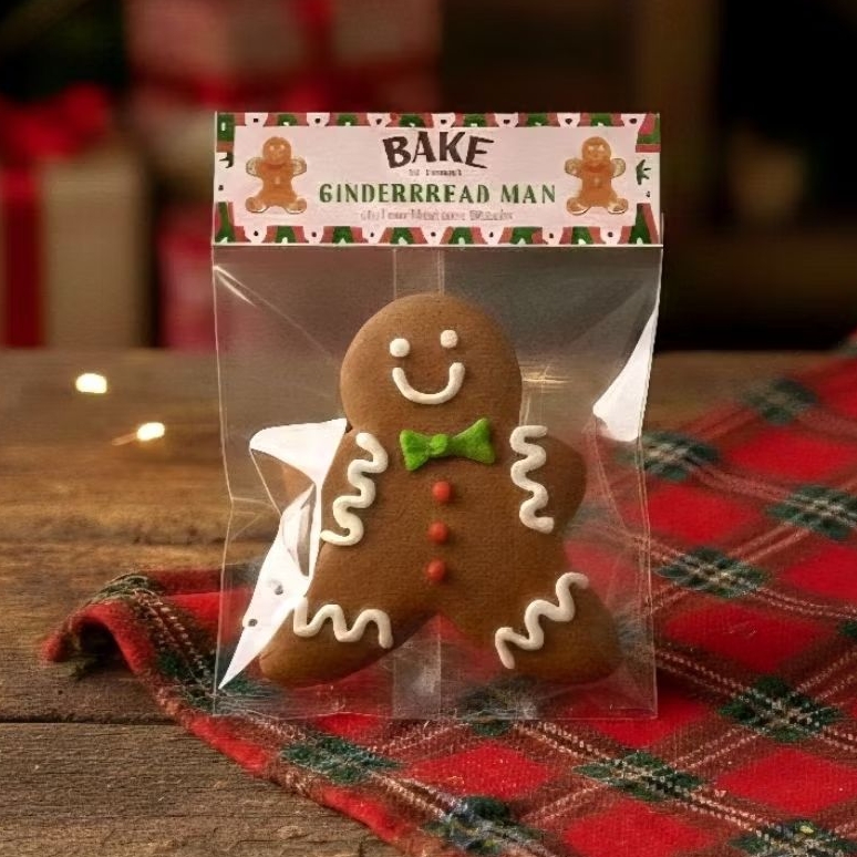 คุกกี้ขิง ขนมปังขิง Gingerbread man รสคลาสสิค (ขั้นต่ำ 6ชิ้น) [ขนาด 7cm.] คุกกี้คริสต์มาส Christmas cookie - รูปที่ 2