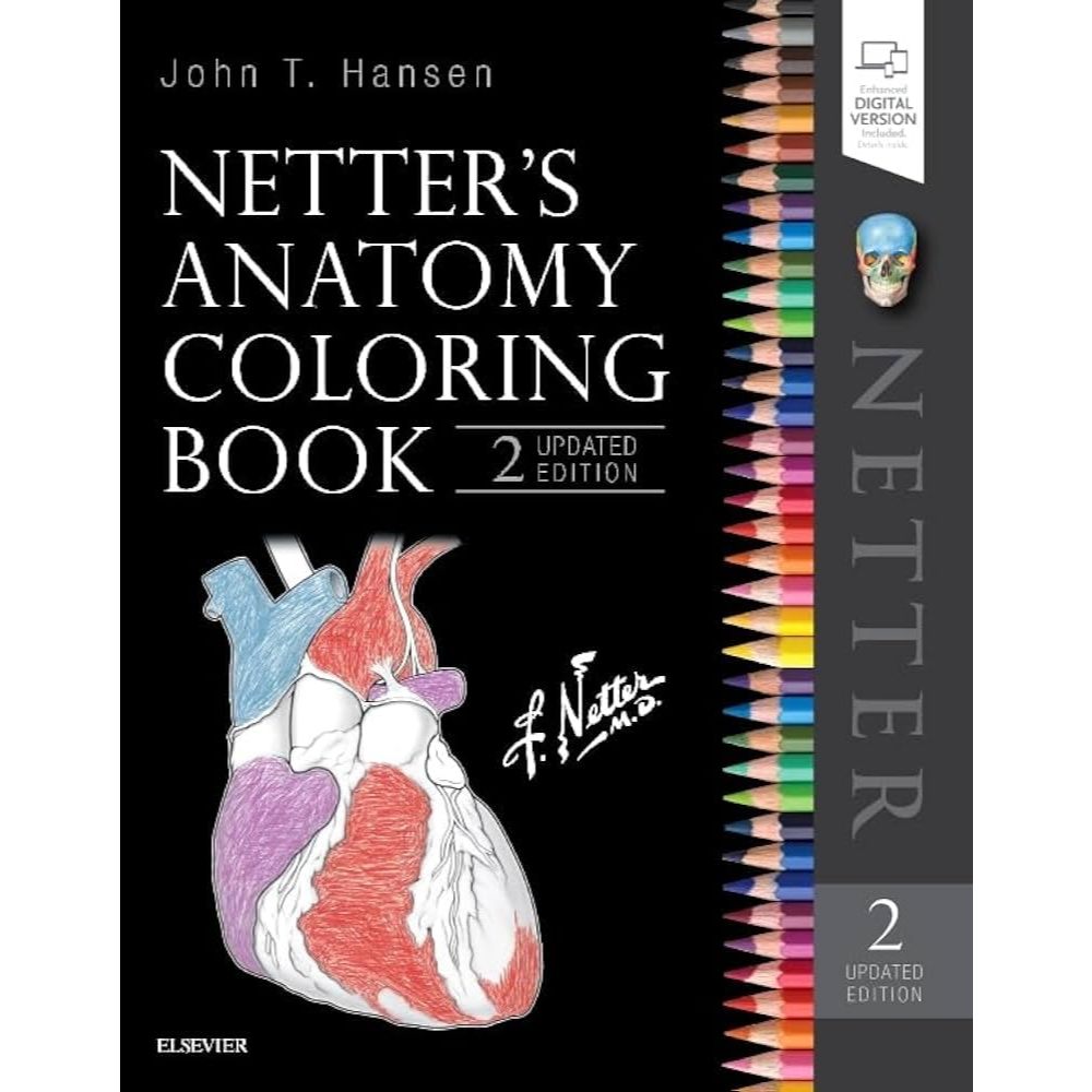หนังสือ Netter's Anatomy Coloring Book Updated Edition ระบายสี