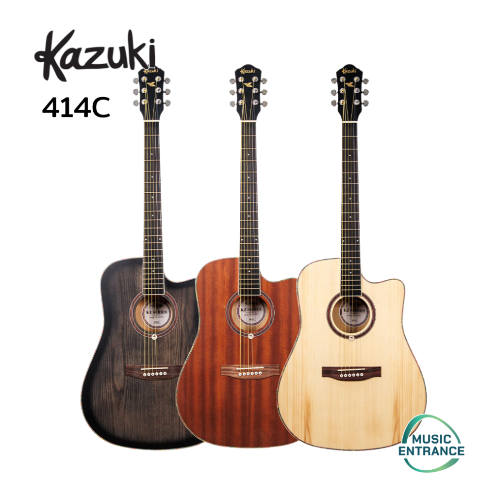 Kazuki 414C กีตาร์โปร่ง Kazuki Acoustic Guitar กีต้าร์โปร่ง 41 นิ้ว รุ่น 414C