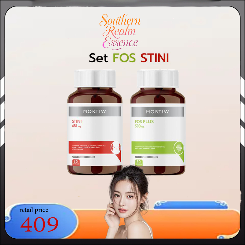 [30 แคปซูลต่อกล่อง]MORTIW หมอทิว Set FOS+STINI เผาผลาญ ควบคุม 30 แคปซูล