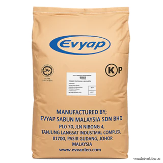 EVYAP กรดสเตียริก 52% แบบเกล็ด เกรดเครื่องสำอาง Cosmetic Grade 25kg | Stearic Acid