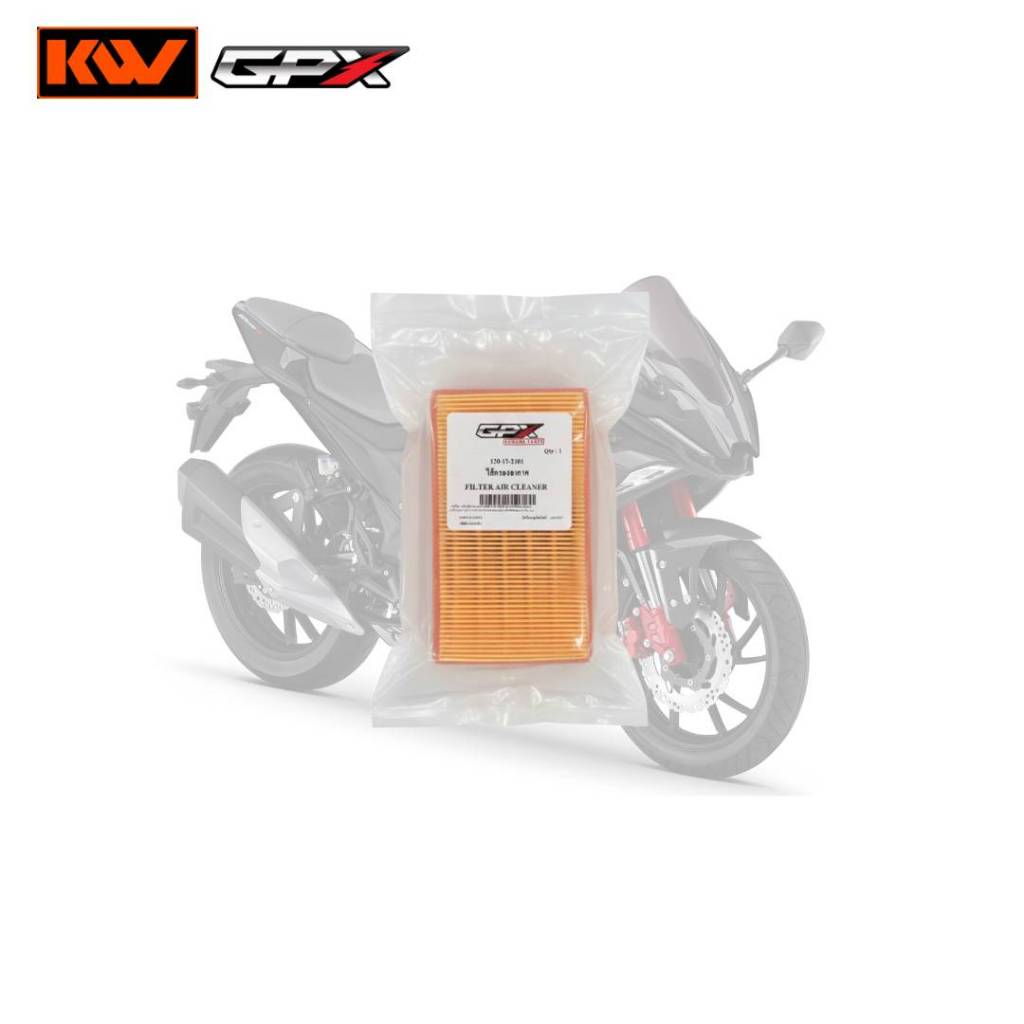 ไส้กรองอากาศ GPX GR200 / GR200r 2V,4V ตรงรุ่น ของแท้เบิกศูนย์100%