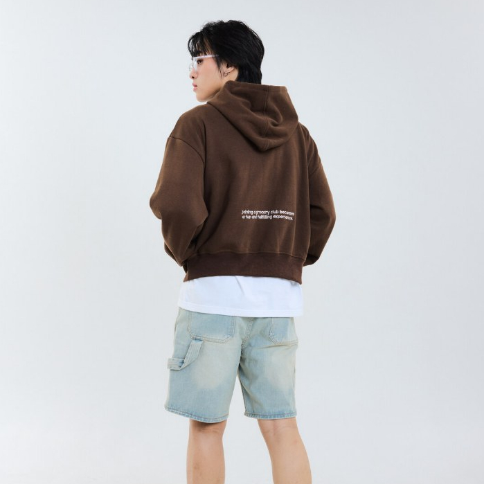 SO.ON : Grocery Club Sweater เสื้อสเวตเตอร์ รุ่น Fill Basket Hoodie — صورة 5