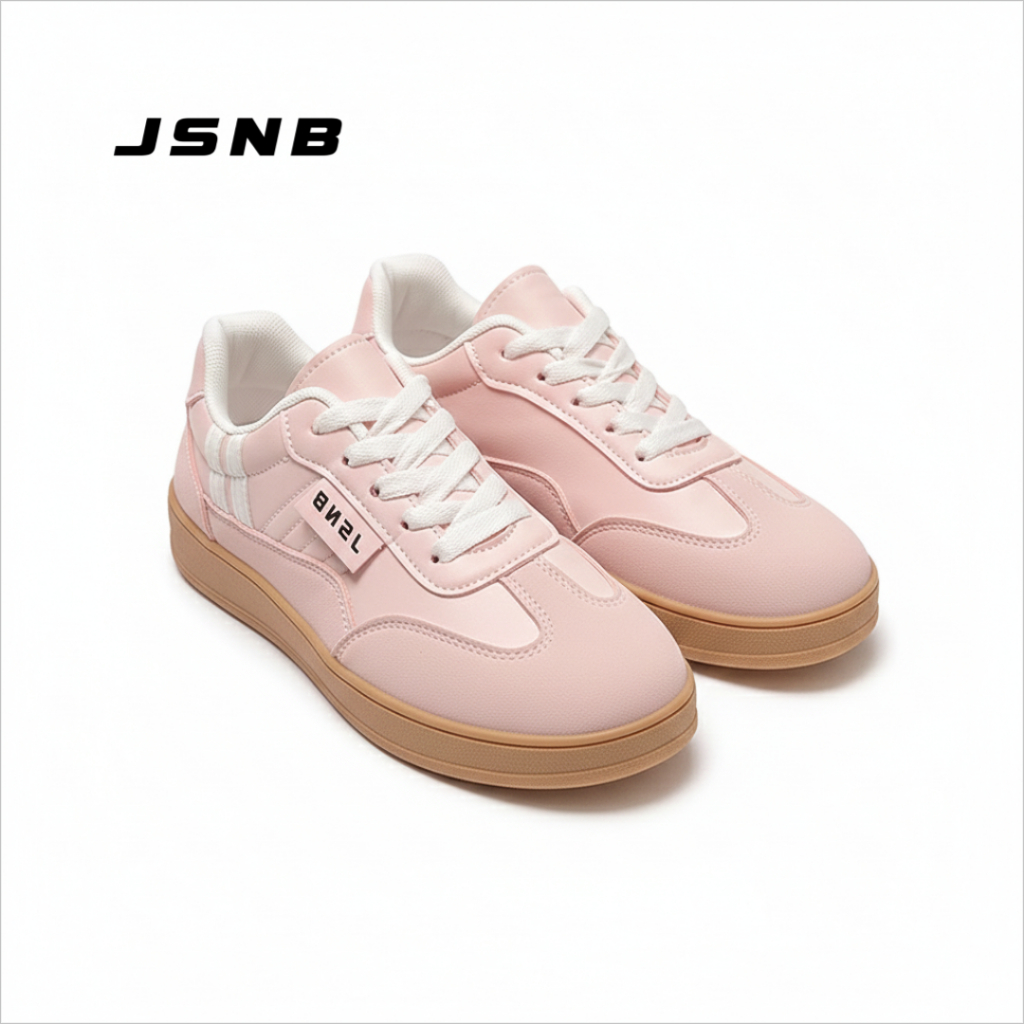 JSNB ส่งฟรี รองเท้าผ้าใบแฟชั่นสไตล์เกาหลี พร้อมส่ง รองเท้ากีฬาลำลอง ระบายอากาศได้ดี  พื้นหนานุ่ม น้ำหนักเบา [LN9100]