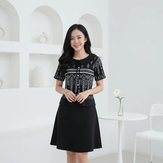 เสื้อคอบัวผ้าฝ้ายผูกดอกไม้ตุ้งติ่งราคาสุดคุ้ม