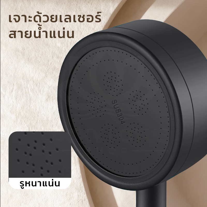 LUCKYLOTUS ชุดฝักบัวอาบน้ำพร้อมที่ฉีดชำระ ครบชุด ติดตั้งง่าย ทนทาน พร้อมส่ง ราคา ถูกที่สุด ดีลบีเคเค แกลเลอรีภาพที่ 7