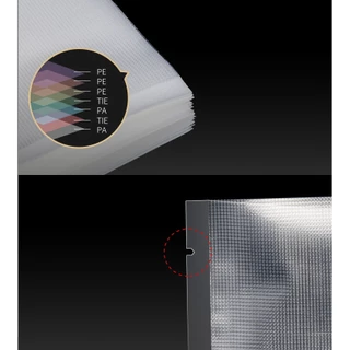 ส่งฟรี ถุงซีลสูญญากาศ ลายนูน Vacuum Bag ใช้กับเครื่องซีลสูญญากาศ สำหรับอาหารสด