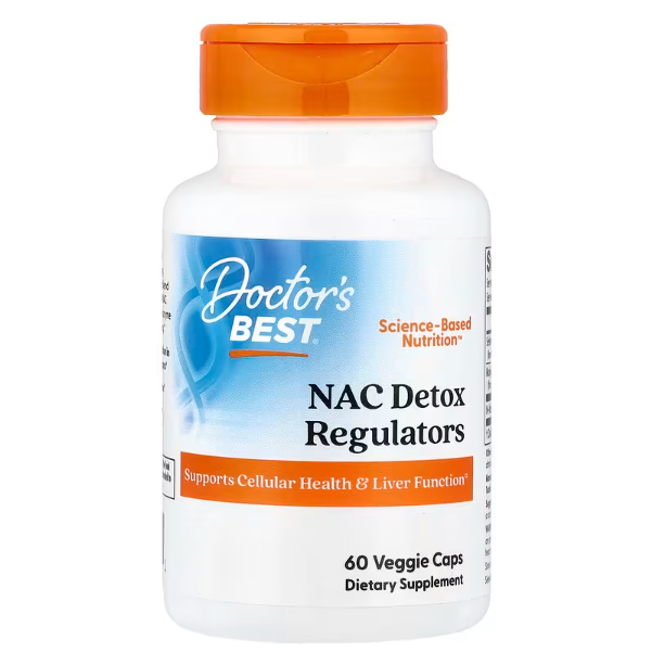 พร้อมส่ง Dr. Best Nac Detox 600 mg, 60/120 Veggie Caps