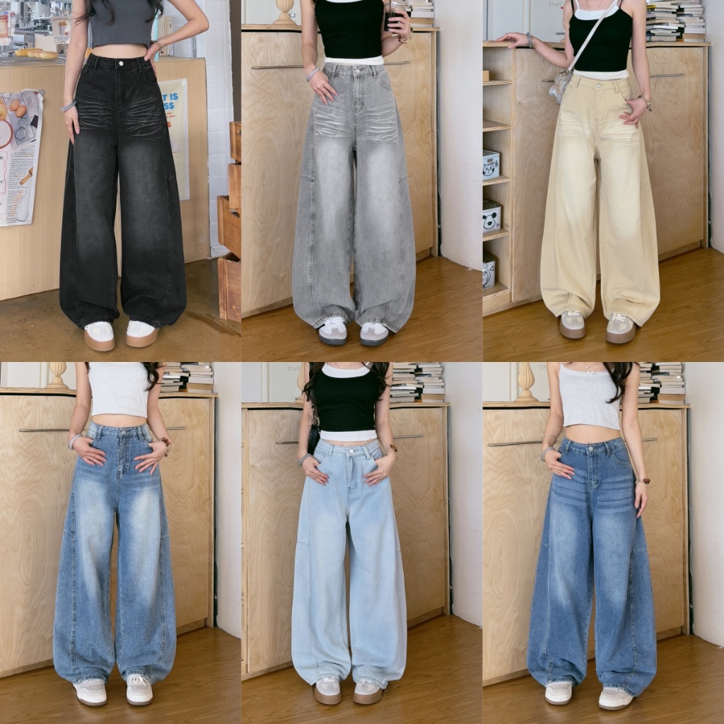7สี กางเกงยีนส์ กางเกงยีนส์ผู้หญิง ขนาด S-4XL ดูไฮโซ ใส่สบาย#91301