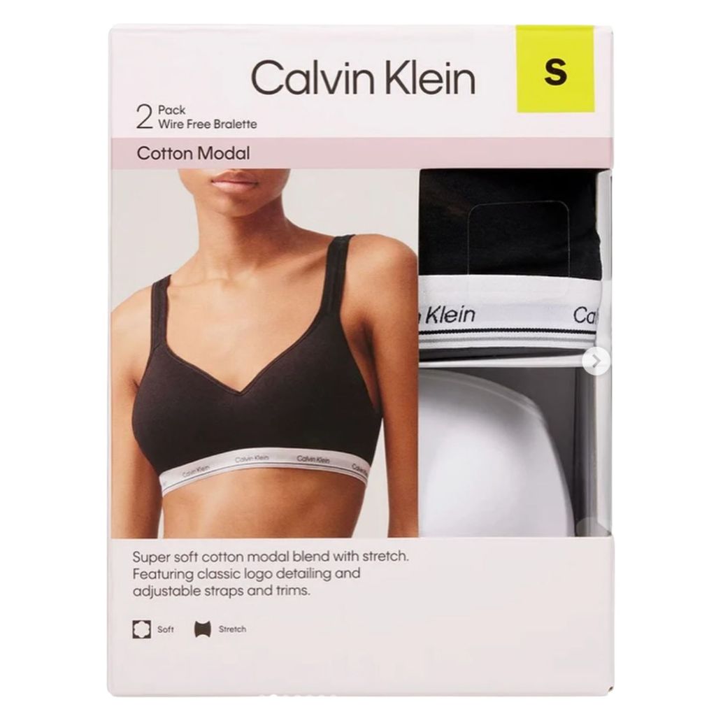 Calvin Klein  Bra ไร้โครง 1แพ็ค มี 2 ชิ้น จาก อเมริกา 🇺🇸