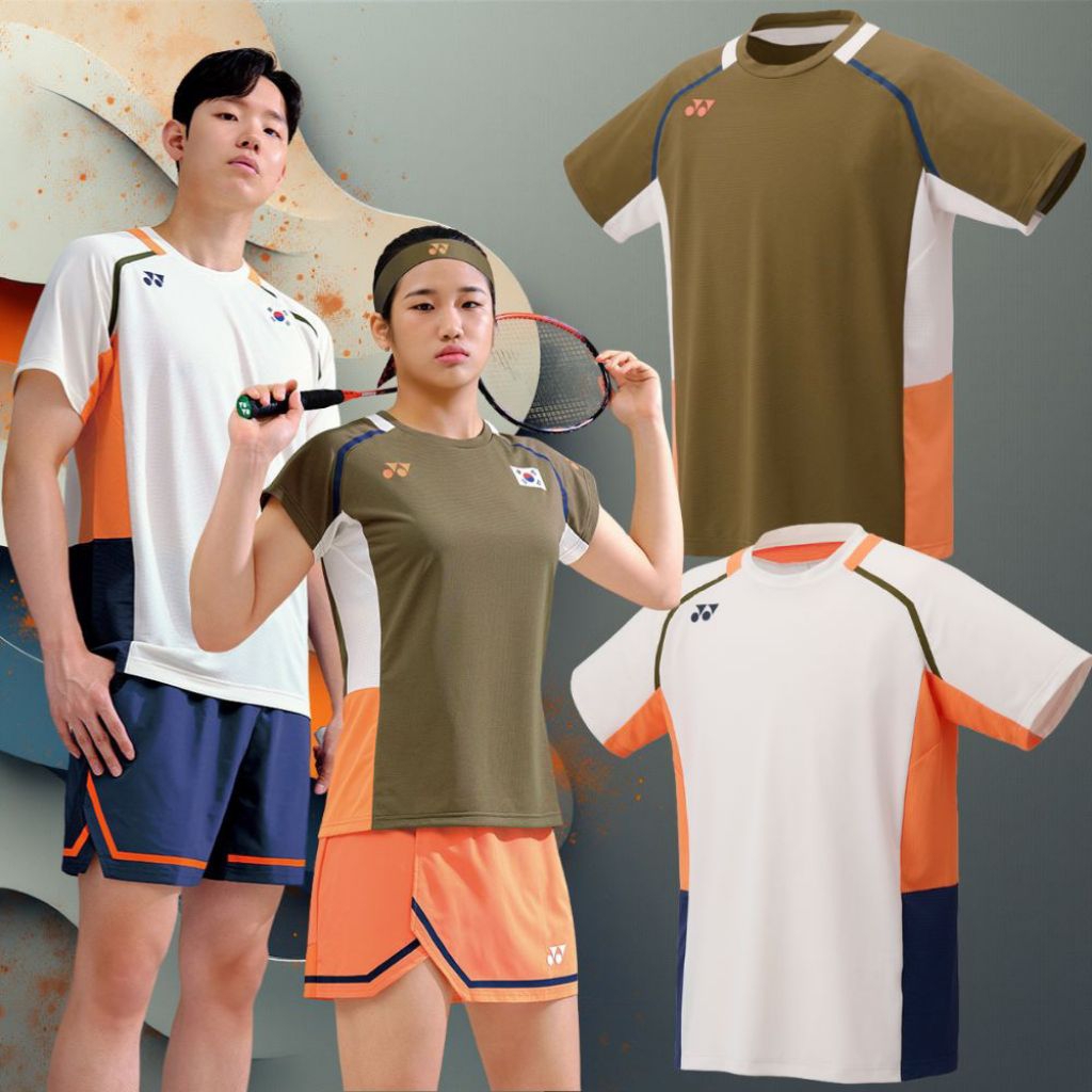 เสื้อแบดเกาหลีรุ่นไหม่ล่าสุดเสื้อนักกีฬารุ่นไหม่ ผ้าดีแล้วดีอีก ส่งจากไทย สามารถสกรีนเสื้อเพิ่มได้