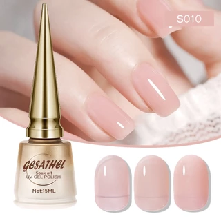 สีทาเล็บ สีทาเล็บเจล สีเล็บเจล GESATHEL 47สี UV/LEDสีเจล ยาทาเล็บเจล สีเจลทาเล็บ เล็บเจลแท้สวยๆ 15ml