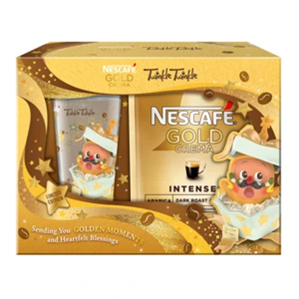 NESCAFE Gold Crema x Twinkle Twinkle Instant Coffee 100g. + แก้ว (Gift Set) เนสกาแฟ โกลด์ เครมมา x ท