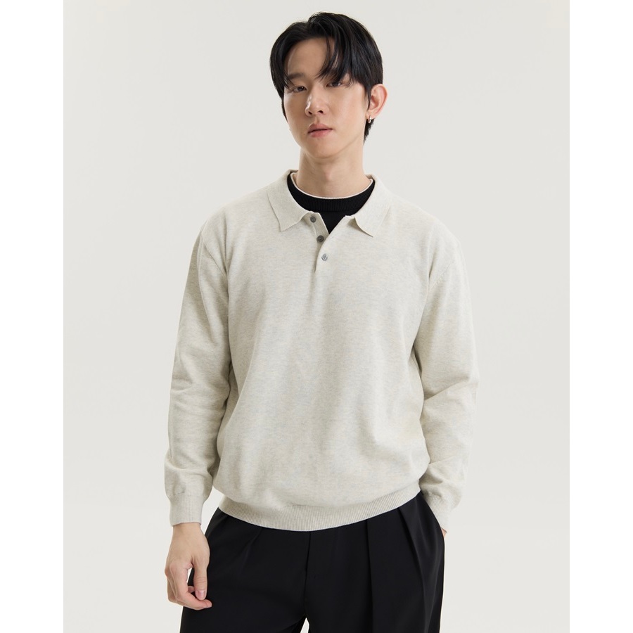 REEVE KANE KNIT - เสื้อไหมพรมแขนยาว คอปก