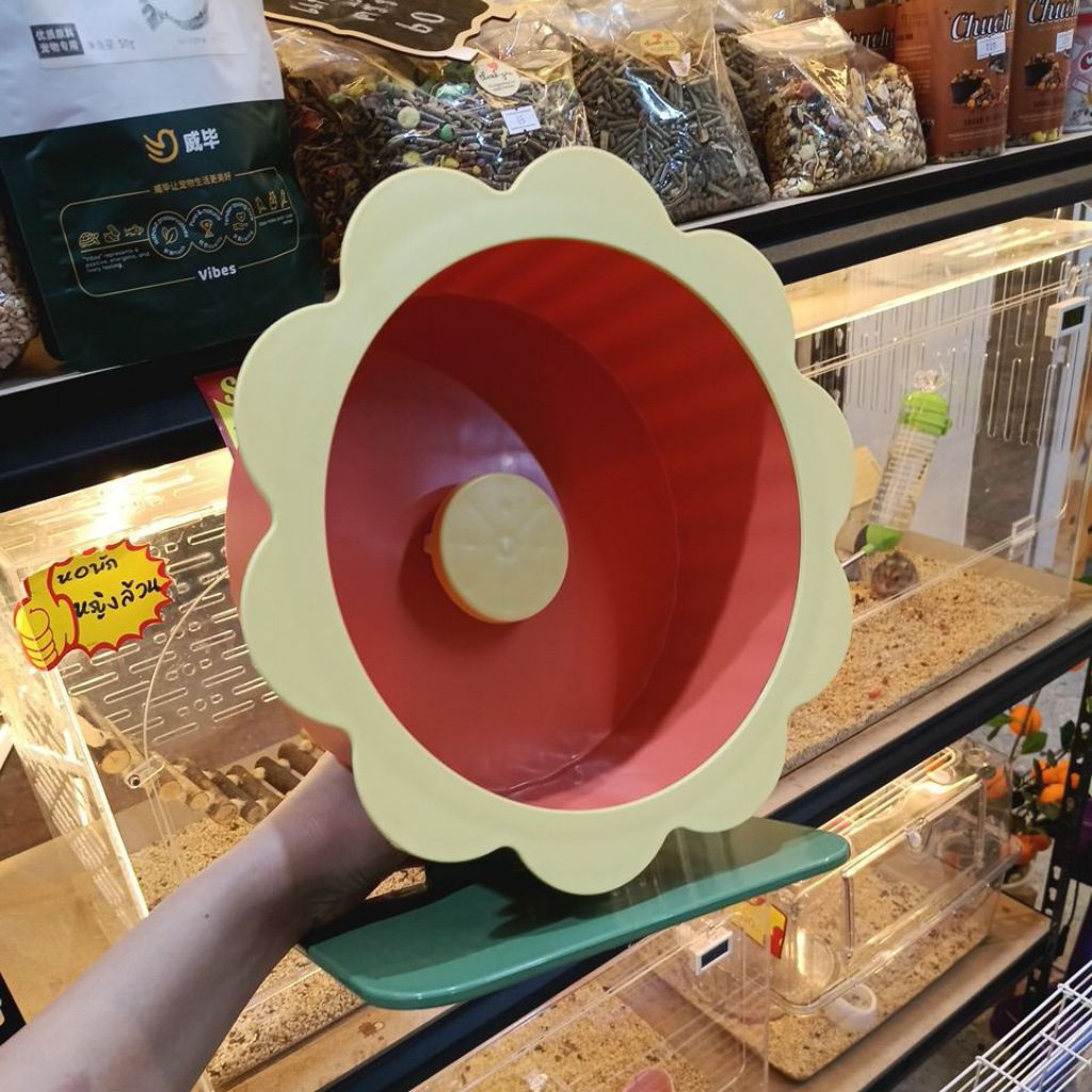 ร้านพี่ข้าวpetshopจักรวิ่งไร้เสียงรุ่นดอกไม้ขนาด22ซม