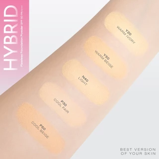 ส่งด่วน/ของแท้/ราคาถูก (สำหรับผิวแห้ง) CUTE PRESS HYBRID FLAWLESS FOUNDATION POWDER SPF 50 PA++++ แป้งผสมรองพื้นไฮบริด
